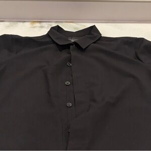 Rag & Bone Black Button-Up Jacket Shirt